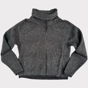 Nike Women's Fleece Cowl Neck Long Sleeve Pullover Gray Size S